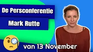 ✳️De persconferentie van 13 november 2020…