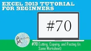 Excel 2013 Tutorial for Beginners #70: Cutting, Copying, and Pasting (in Same Worksheet)