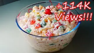 TINGIN PA LANG, SIGURADONG SOLVE NANAMAN ANG HANDAAN PAG GANITO KA-SARAP ITONG MACARONI FRUIT SALAD!