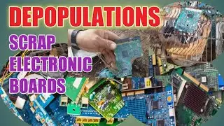 How to Depopulate Electronic PCB Board? | Depopulation Electronic PCB Board | For Gold Recovery