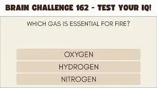 Brain Challenge 162 - Test Your IQ!