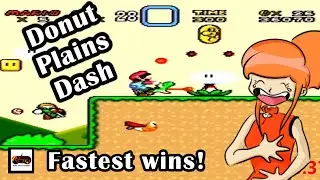 Super Mario World - Donut Plains 1 Speedrun Challenge - SNES