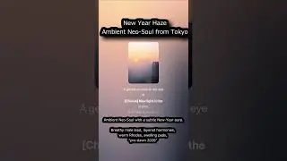 Misty Tokyo Sunrise, Ambient Neo-Soul for deep focus.