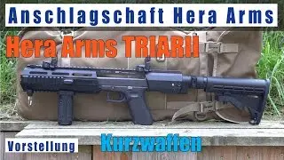 Anschlagschaft Hera Arms TRIARII Vorstellung deutsch Glock