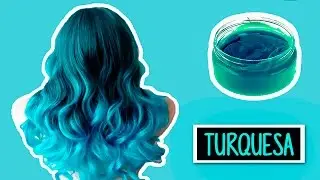 CREA TU TINTE TURQUESA CASERO TEMPORAL