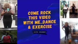 Keto Granny Rocks Dancing,  Exercise while watching TV   Do it with me
