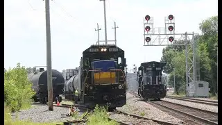 ST Lawrence Local LA-1 Switching at Broco Energy w/ MEC #5973 MEC 5958 & Some Horn Salutes 7/20/2022