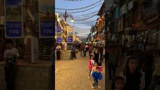 Leh main market evening view 🌜Must visit for shopping souvenir and eat hearty! 🍜☕️ #travel #ladakh