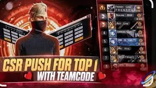CS Rank Push 🔥 Top-1 Grind With Team Code | OP HARSH Live