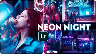 NEON NIGHT Lightroom preset | Neon preset | Free lightroom presets #39