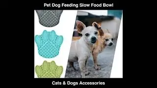 Pet Dog Feeding Food Bowl Claw shaped Dispensing Mat Feed Plate Silicone | Cats & Dogs Accessories