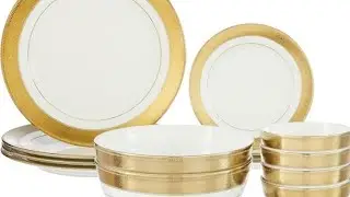 Amazon Brand - Solimo Ceramic 14 Piece Premium Dinner Set In Good Quality👏