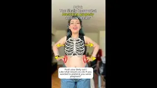 Visual Representation of Breathing Technique & Support in Singing-Diaphragm,Pelvic Floor,Core Muscle