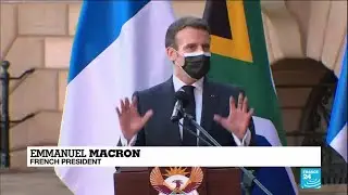 Pandemic takes centre stage in Macron's South Africa trip