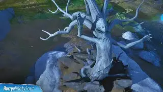 There's a Tree Where the Three Seasons Collide Location - Fortnite