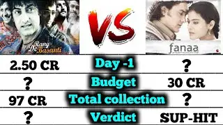 Rang de basanti vs Fanaa box office collection comparison।।
