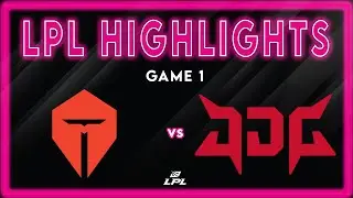 TES vs JDG Highlights Game 1 | LPL 2026 Split 1 | Top Esports vs JD Gaming by Onivia