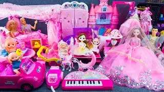 20 Minutes Satisfying Unboxing Royal Wedding Barbie Princess Bedroom Dress Up Playset ASMR | Review