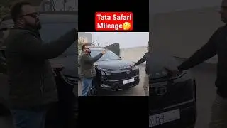Tata Safari Mileage 2024 🤔😳 #shorts #viral #youtubeshorts #trending #short #tata #safari #car #suv