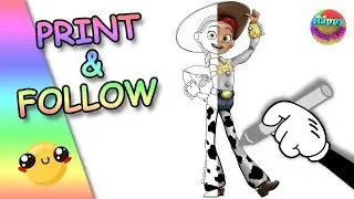 COLORING PAGES TO PRINT TOY STORY 4 💙🎨❤️️ JESSIE