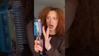 TRYING THE COLD BRUSH ON CURLY HAIR!! #curlyhair #haircare