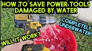 Power tools dropped in water? Try this!
