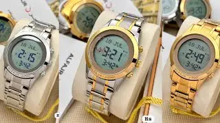Alfajr qibla direction and namaz time prayer 🤲🏻 round digital watch For order 8866300402