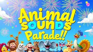 Animal Sounds Parade rhyme song  kids Fun song #cartoon #nurseryrhymes #kidssong  
