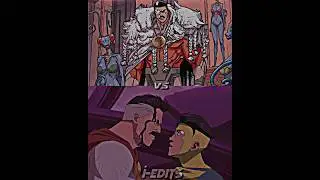 Invincible & Omni Man vs Thragg #invincible #omniman #thragg #amazon #shorts