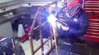 Vintage Aermotor Windmill Restoration Ep 5: Fabricating / Welding the Tower’s Top Platform