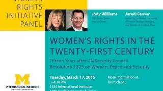 Human Rights Initiative Panel: Jody Williams and Jared Genser