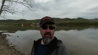 Bank fishing on the Kanawha River!