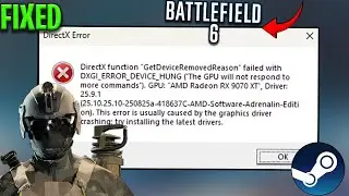 Ошибка DirectX в Battlefield 6 исправлена ​​✅ | Полное руководство