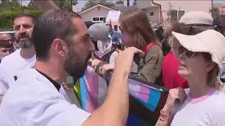 Dueling protests erupt at North Hollywood school