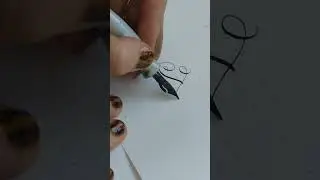Calligraphy F - Left handed #calligraphy