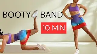 10 Min Booty Workout with Resistance Band | Grow Your Glutes Fast at Home | Quick Booty Burn