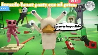 Jugando beast party con m&iacute; primo