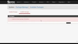 Fix pfSense Package Installation Error - Unable to Retrieve Package
