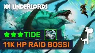 ★★★ TIDE + PUDGE! 11K HP Blade Mail Raid Boss Team! | Dota Underlords
