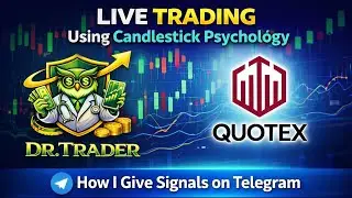 Live Trading Using Candlestick Psychology | How I Give Signals on Telegram📊