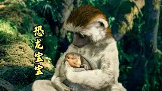 小恐龙被一只母猴子收养，长大成了恐龙之王，奇幻动物电影