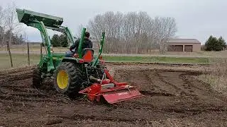 Rototilling Garden - April 2025