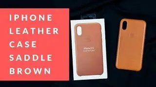 Apple iPhone XS Leather Case - Review! In Saddle Brown color.