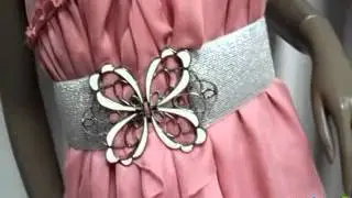 Wide Waist Belts for Women Elastic Bowknot Decor Buckle Belt