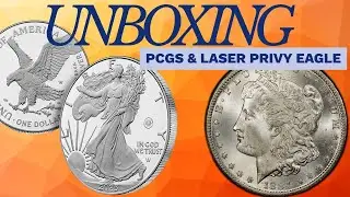 First Look Laser Privy Proof American Silver Eagle & PCGS Unboxing of RESTORED 1884 CC Morgan Dollar