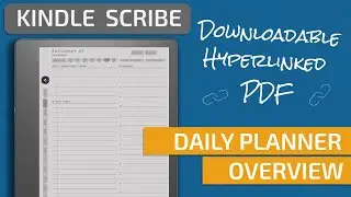 Kindle Scribe Daily Planner Overview