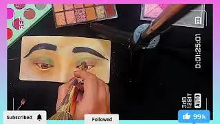 Green eye look on eye dummy||Eyemakeup👀 Dummy for practice 💁&zwj;♀️||Makeup Tutorial step by step||❤️