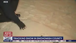 Tracking snow in Snohomish County | FOX 13 Seattle
