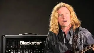 Frank Hannon of Tesla shows off the versatility of the Blackstar Series One 100