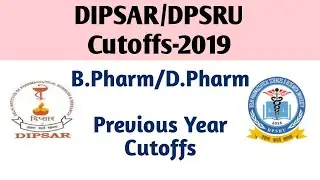 DIPSAR Cutoff 2019 | Marks Required for B.Pharm/ D.Pharm Admission in DIPSAR/ DPSRU